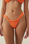 Thick Gathered Strap Brazilian Bikini Bottom, DAHLIAS JACQUARD - alternate image 2