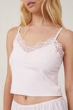 Soft Lounge Lace Trim Cami, TENDER TOUCH PINK - alternate image 2