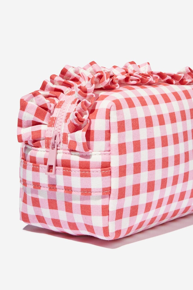 Body Cos Case, PINK RED GINGHAM
