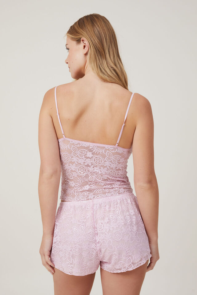 Enchanted Butterfly Lace Cami, SOFT ROSE