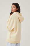 Lounge Oversized Fleece Hoodie, LCN DIS/BAMBI EMBROIDERY AND BUTTERFLIES - alternate image 3