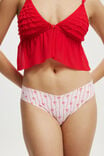 The Invisible G String Brief, BOW STRIPE PINK - alternate image 2