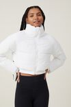 The Recycled Cropped Mother Puffer 2.0, WHITE - alternate image 2