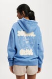 Plush Premium Graphic Hoodie, ADRIFT BLUE/SOCIAL CLUB - alternate image 1