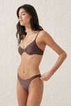 High Side Brazilian Seam Bikini Bottom, BROWNIE SHIMMER - alternate image 4
