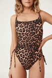 Side Gather One Piece Full, EXOTIC LEOPARD - alternate image 2