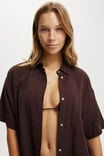 The Essential Short Sleeve Beach Shirt Asia Fit, WILLOW BROWN - alternate image 2