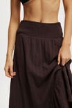 Hanky Hem Beach Maxi Skirt, WILLOW BROWN - alternate image 4