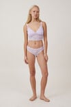 Stretch Lace Thong Brief, LILAC BREEZE - alternate image 1
