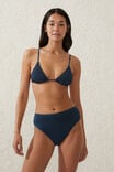 Micro Slider Triangle Bikini Top, TIDAL NAVY/BLACK CRINKLE - alternate image 1