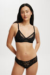 Holly Lace Bikini Brief, BLACK - alternate image 4