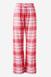 Flannel Boyfriend Boxer Pant Personalised, REMMI CHECK/CHERRY POP - alternate image 1