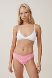Everyday Lace Thong Brief, PINK SORBET - alternate image 4