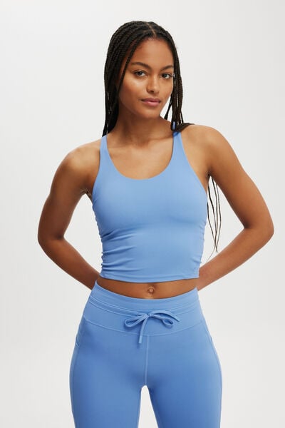 Ultimate Run Cross Back Tank, ADRIFT BLUE