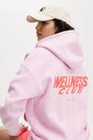 Plush Premium Graphic Hoodie, LIGHT MILLENNIAL PINK/WELLNESS CLUB ORANGE - alternate image 1