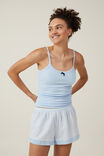 Woven Sleep Short With Lace Trim, MARIE GINGHAM BLUE - alternate image 4