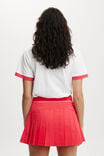 Saia - Pleated Ace Skirt, FRENCHIE RED - vista alternativa 3