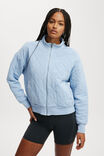 Active Quilted Zip Through, WASHED WINDSURFER - alternate image 1