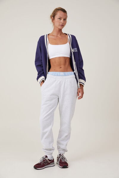 Plush Essential Gym Sweatpant, CLOUDY GREY MARLE