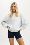 Plush Crew Sweatshirt, CLOUDY GREY MARLE - example image 1