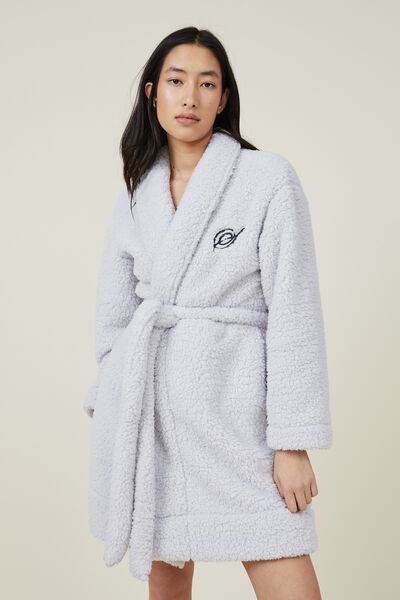 Personalisation Hotel Luxe Snuggle Robe, GREY MARLE