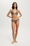 Slider Triangle Bikini Top, WILLOW BROWN CRINKLE STRIPE - alternate image 4
