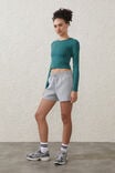 Ultra Soft Fitted Long Sleeve Top, SPORTY GREEN - alternate image 4