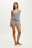 Select Colour: JAMIE STRIPE PINK KISS/STEELY BLUE
