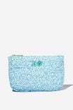 Body Make Up Bag Personalised, CAMILLE DITSY GREEN - alternate image 1