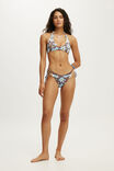 Scoop Neck Halter Bikini Top, BOHO TROPICAL FLORAL TAUPE - example image 4