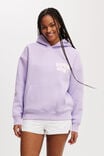 Plush Premium Graphic Hoodie, PURPLE ROSE/WELLNESS CLUB COCONUT MILK - alternate image 1