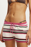 Maya Knit Relaxed Short, BOHO STRIPE PINK - example image 2