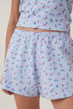 Peached Jersey Short, LEXI STRAWBERRIES BLUE - alternate image 2