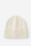 Body Cosy Rib Beanie, OATMEAL - alternate image 1