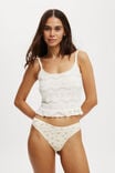 Organic Cotton Rib Cheeky Brief, STRAWBERRY POLKA DOT - alternate image 4