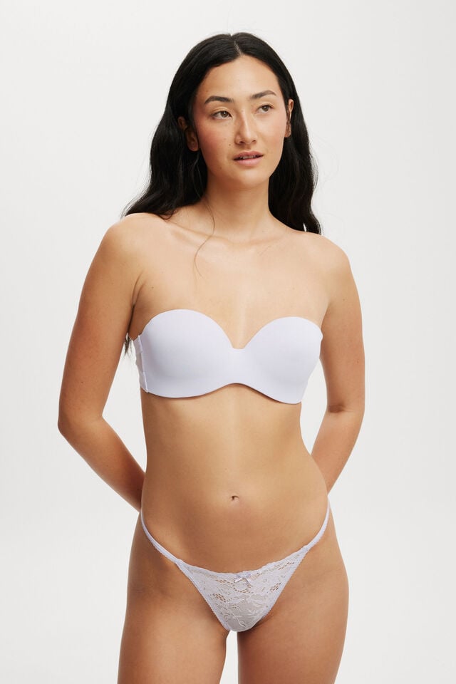 Everyday Strapless Lightly Lined T-Shirt Bra, WASHED THISTLE