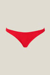 High Side Brazilian Seam Bikini Bottom, LOBSTER RED CRINKLE - alternate image 4