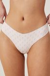 The Invisible G String Brief, POLLY DAISY PINK - alternate image 2