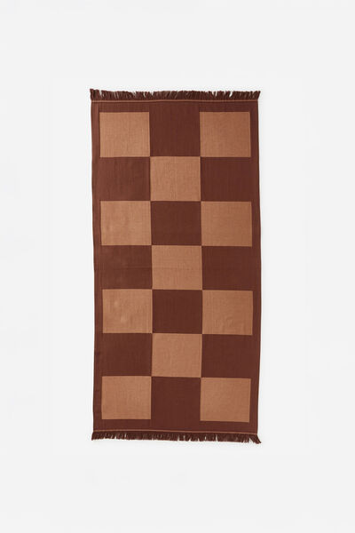 Lucia Lightweight Towel, ESPRESSO/TOFU