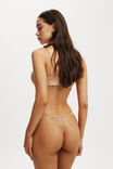 Everyday Lace Tanga G String Brief, MAPLE SUGAR - alternate image 3