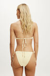 String Tie Side Cheeky Bikini Bottom, MELLOW YELLOW TERRY - example image 3