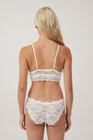 Butterfly Lace Triangle Bralette, CREAM - alternate image 3