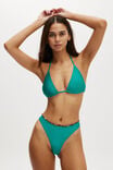 Refined High Side Brazilian Bikini Bottom, DEEP GREEN SHIMMER - alternate image 4