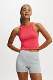 Seamless Pocket Shortie Short, LIGHT GREY MARLE - alternate image 4