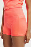 Seamless Pocket Shortie Short, WASHED VIBRANT ORANGE - alternate image 2