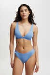 Organic Cotton Branded Rib Bikini Brief, ADRIFT BLUE - alternate image 4