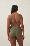 High Side Brazilian Seam Bikini Bottom, KHAKI WIDE RIB - alternate image 3