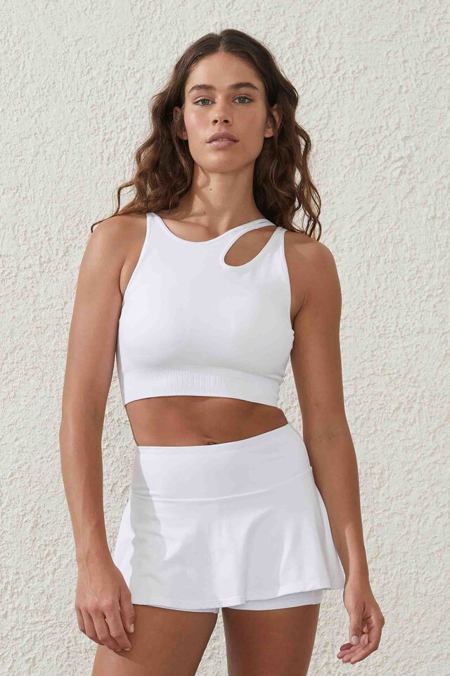 Ultra Soft Move Skirt, WHITE