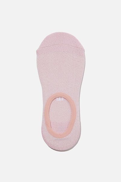 Mesh Grip Invisible Sock, PINK ALMOND