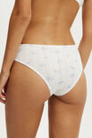 Cotton Pointelle Cheeky Brief, RILEY FLORAL WHITE - example image 2